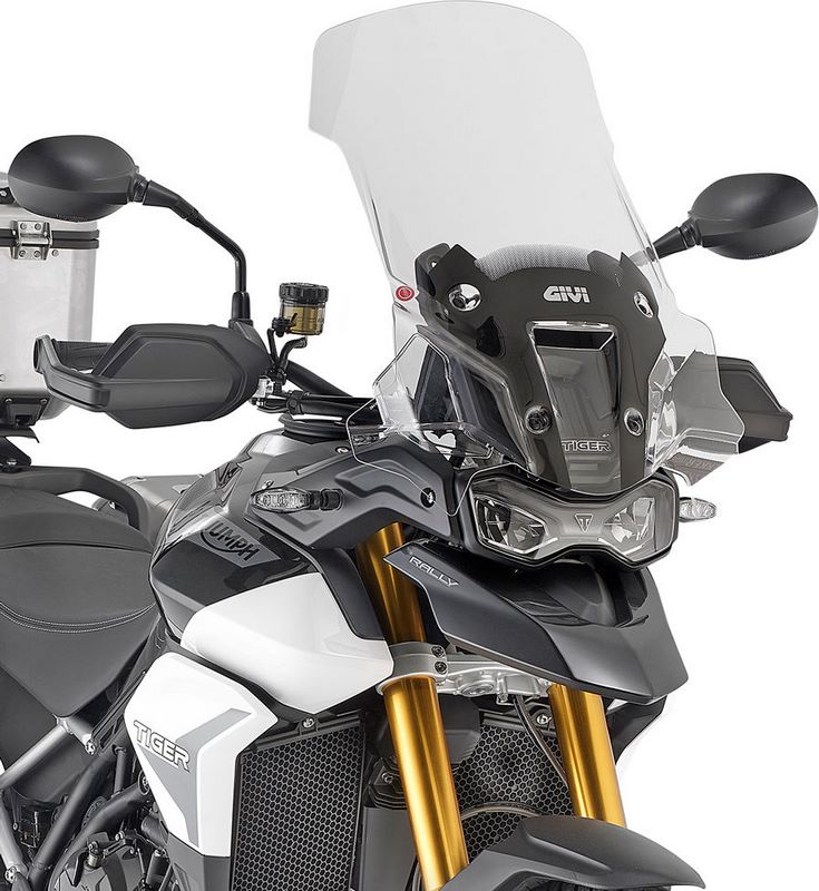 GIVI Transparent windshield, 590x480 mm (HxW) - for Triumph Tiger 900 Rally (20-23), without ABE | D6418ST
