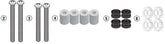 GIVI D7056KIT mounting Kit for Givi Windscreen 7056DT to be mounted on SYM Cruisym 300 | D7056KIT