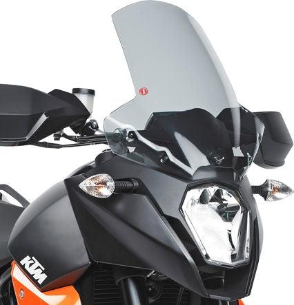Givi Screen for KTM 950 SMT, color light smoke, dim. HxW 49 x 41 cm, 17 cm higher than oe | D750S