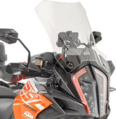 Givi Screen for KTM 1290 Super Adventure R/S 17-20, color clear, dim. HxW 44 x 41 cm, fits oe headlight fairing | D7706ST