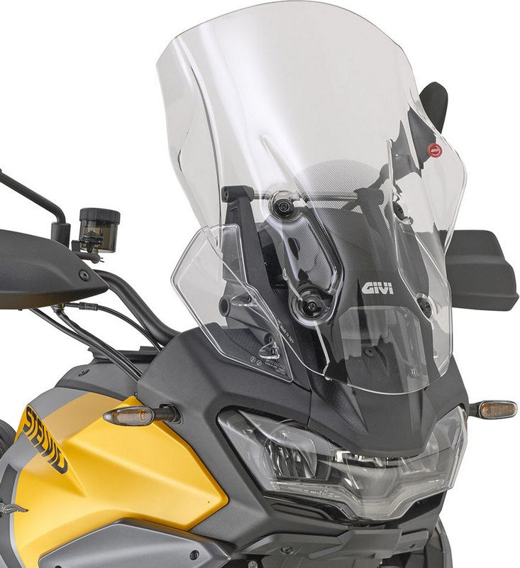 GIVI Transparent windshield, 540 x 430 mm (H x W) for Moto Guzzi STELVIO (24), without ABE | D8208ST