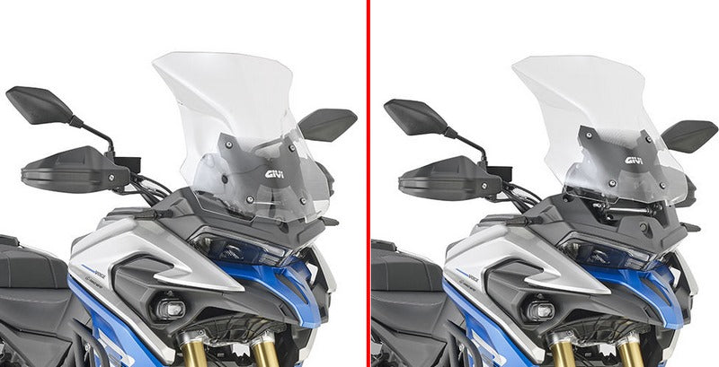 GIVI Windshield transparent - 470 x 440 mm (HxW) for Voge Valico 525DSX (23), ABE in conjunction with | D9257STG