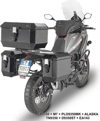 Givi Windscreen for Moto Morini X-Cape 649, color Clear, dim. HxW 62 x 43 cm, 15 cm higher than oe, fits oe headlight fairing | D9350ST