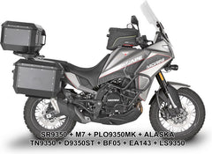 Givi Windscreen for Moto Morini X-Cape 649, color Clear, dim. HxW 62 x 43 cm, 15 cm higher than oe, fits oe headlight fairing | D9350ST
