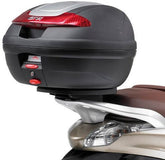 Givi E349 Piaggio Beverly 125/300ie 10-19, Beverly 350 Sport Touring 12-19, Rear Rack specific for Monolock top case, to be used with top case that already include a Monolock plate | E349