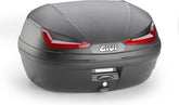 GIVI E455 Simply Monolock Topcase, with plate, 45 L., black, with red reflectors | E455N