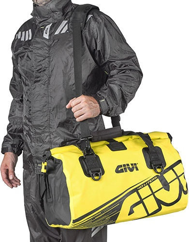 Givi LARGE WATERPROOF SADDLE BAG, 40 LTR, NEON YELLOW PATTERN. | EA115FL