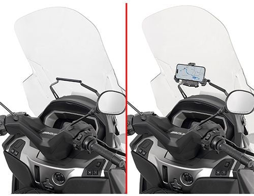 Givi Fairing upper bracket for installing S9... Piaggio MP3 HPE 400-530 | FB5619
