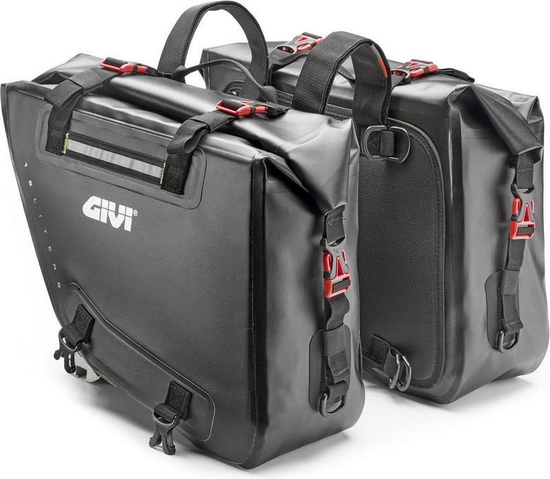 Givi Waterproof Saddle Bags Gravel-T GRT718, 2 x 15 liters, Shoulder Strap, dim. HxLxW 320x380x180mm | GRT718