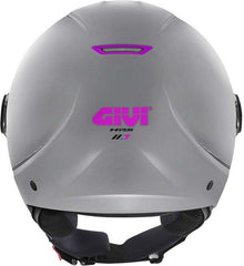 Givi Jet helmet 11.7 SOLID COLOR LADY Matte Silver/Fuchsia, Size 59/L | H117BG77959