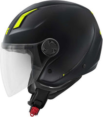 Givi Jet helmet 11.7 SOLID COLOR Matte Black/Yellow, Size 53/XS | H117BN90053