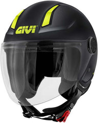Givi Jet helmet 11.7 SOLID COLOR Matte Black/Yellow, Size 57/M | H117BN90057