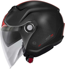 Givi Jet helmet 12.5 GRAPHIC TOUCH Matte Black/Red, Size 54/XS | H125FTHBR54
