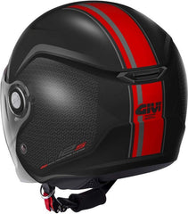 Givi Jet helmet 12.5 GRAPHIC TOUCH Matte Black/Red, Size 60/L | H125FTHBR60