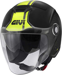 Givi Jet helmet 12.5 GRAPHIC TOUCH Matte Black/Yellow, Size 56/S | H125FTHBY56