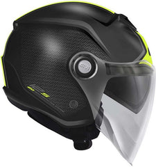 Givi Jet helmet 12.5 GRAPHIC TOUCH Matte Black/Yellow, Size 58/M | H125FTHBY58