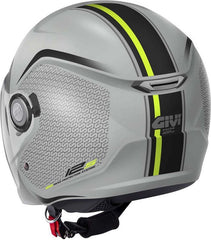 Givi Jet helmet 12.5 GRAPHIC TOUCH Matte Grey/Yellow, Size 54/XS | H125FTHGY54