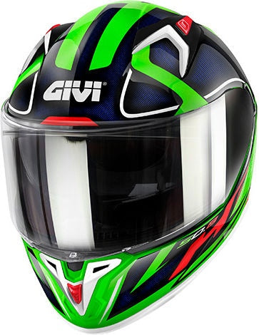Givi 50.8 RACER, White / Green / Blue, Size L | H508FRCWG60