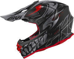 Givi Off-Road Helmet 60.1 GLOOM Matte Black/Titanium/Red, Size 60/L | H601FGLBR60