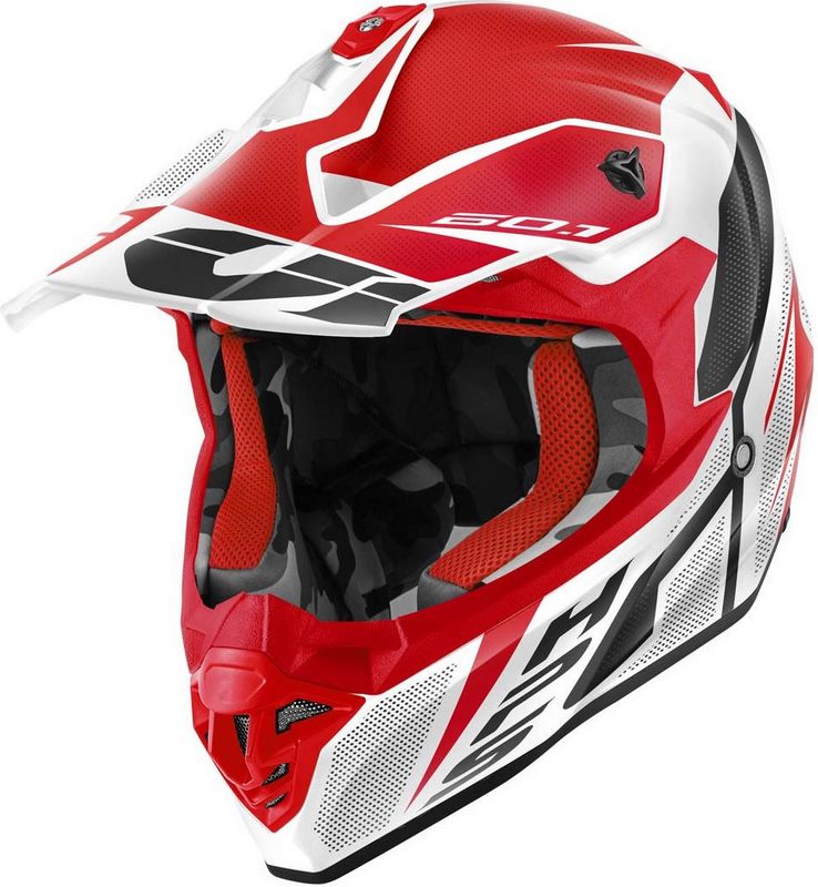 Givi Off-Road Helmet 60.1 INVERT Red/White/Black, Size 58/M | H601FNVBR58