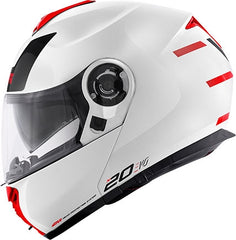 Givi X.20 EXPEDITION EVO, White / Red, Size M | HX20FEVWH58