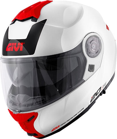 Givi X.20 EXPEDITION EVO, White / Red, Size M | HX20FEVWH58
