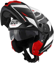 Givi Flip-up helmet X.21 EVO NUMBER Black|White/Red, Size 60/L | HX21RNBBR60