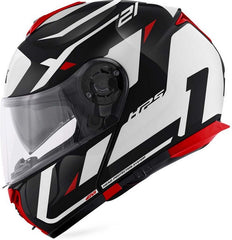 Givi Flip-up helmet X.21 EVO NUMBER Black|White/Red, Size 61/XL | HX21RNBBR61
