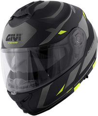 Givi Flip-up helmet X.21 EVO NUMBER Matte Black/Titanium/Yellow, Size 54/XS | HX21RNBBY54