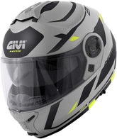 Givi Flip-up helmet X.21 EVO NUMBER Matte Grey/Black/Yellow, Size 60/L | HX21RNBGY60
