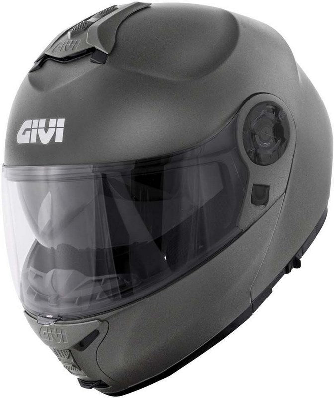 Givi Flip-up helmet X.21 EVO SOLID COLOR Matte Titanium, Size 54/XS | HX21SG76854