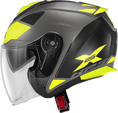 Givi X.25 TARGET, Matt titanium / black / yellow, Size XS | HX25FTGTB54