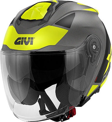 Givi X.25 TARGET, Matt titanium / black / yellow, Size L | HX25FTGTB60