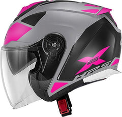 Givi X.25 TARGET, Matt titanium / Pink, Size S | HX25FTGTP56