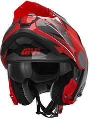 Givi Flip-up helmet X.27 TOURER GRAPHIC Black/Red, Size 61/XL | HX27RTRBR61