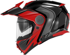 Givi Flip-up helmet X.27 TOURER GRAPHIC Black/Red, Size 61/XL | HX27RTRBR61