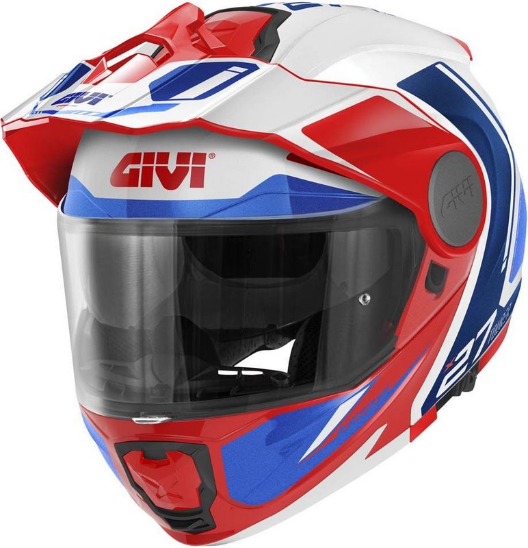 Givi Flip-up helmet X.27 TOURER GRAPHIC White/Blue/Red, Size 61/XL | HX27RTRWL61
