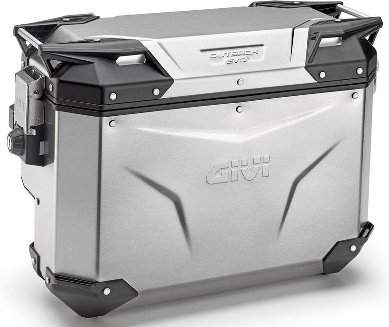 GIVI Side case Trekker Outback Evo 33 - right - side offset / aluminum / 33L / max. load 10 kg | OBKES33AR