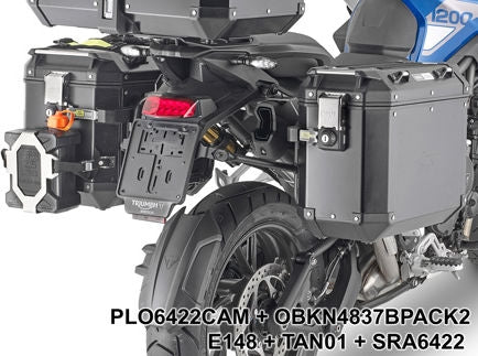 Givi Specific Pannier Holder for Monokey Cam-Side Trekker Outback Side Cases for Triumph Tiger 1200 GT | PLO6422CAM