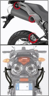 Givi PLXR2122 Specific Pannier Holder for V35 / V37 Monokey Side Cases for Yamaha Tracer 900, FJ-09 15-17 | PLXR2122