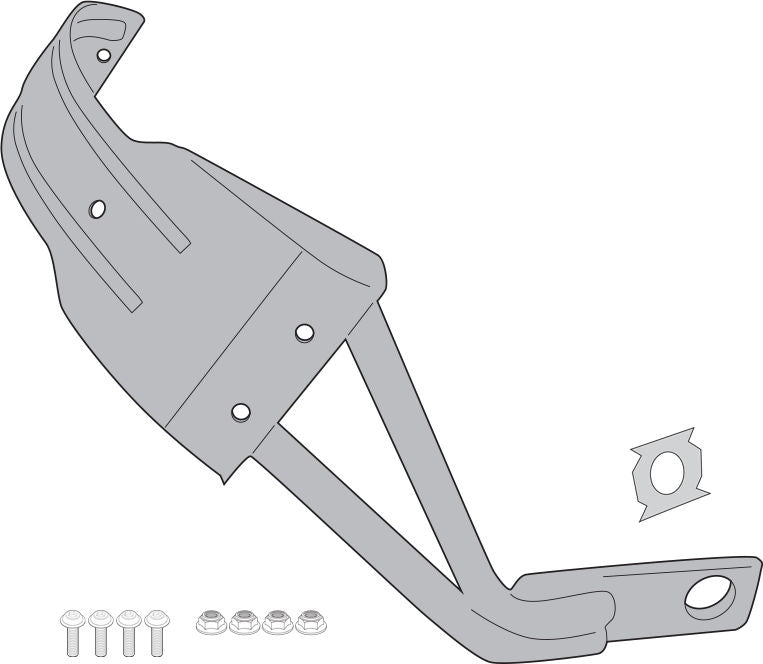 GIVI Mounting kit for universal rear wheel cover RM02 for Suzuki V-Strom 800 DE (23) - without ABE | RM3125KIT
