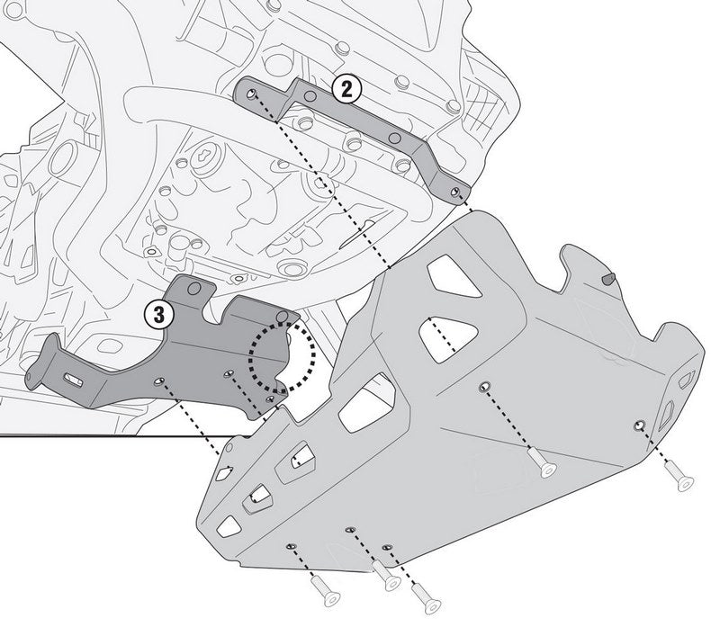 GIVI Specific engine guard made of aluminum, black, for BMW R 1300 GS (24) | RP5143