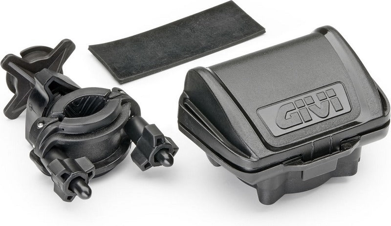 Givi S604 Universal Case for European Highway Toll Payment Devices, including Handlebars, Crossbars And Mirrors Mounting Kit | S604