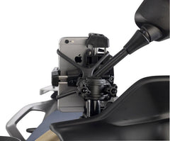 Givi S920M Smart Clip holder for handlebar mounting suitable for smartphone with external dimensions from 112x52mm to 148x75mm | S920M