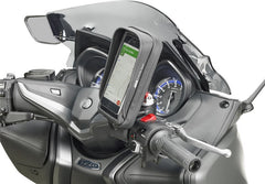 Givi Smart phone / GPS Givi S958B holder for handlebar mounting, inner dimensions 97x189mm, window dimensions 80x169mm | S958B