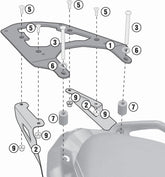 Givi SR5121 BMW C 650 Sport 16- Rear Rack specific for Monokey or Monolock Cases | SR5121