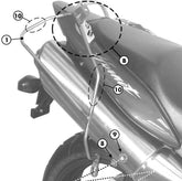 Givi T214 Soft Side Bags SideFrame for Honda Hornet 600 98-06 | T214