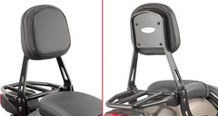 Givi TS1160B Passenger Backrest with Removable Luggage Rack for Honda CMX 500 Rebel 17- | TS1160B