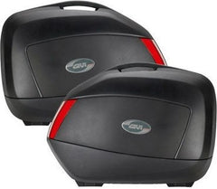 Givi V35NT MonoKey Side Cases, 2 x 35 Liters Bags, Color Black, Red Reflectors | V35N