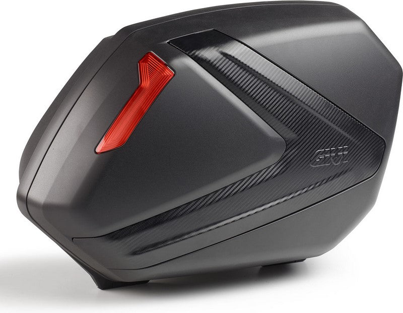 Givi V37NN MonoKey Side Cases, 2 x 37 Liters Bags, Carbon Look Cover, Red Reflectors | V37NN